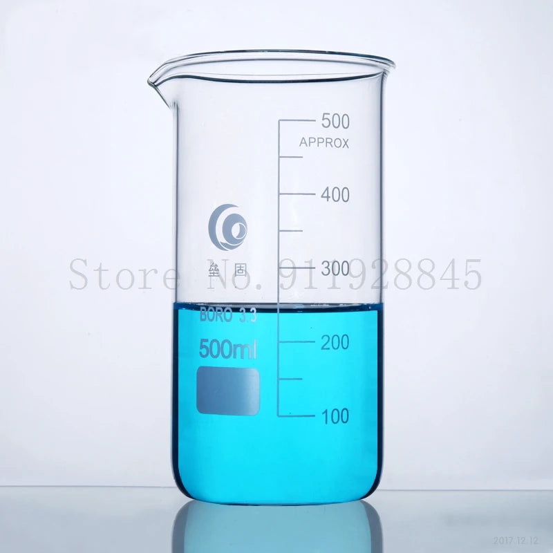 Tall Form Graduated Glass Beaker (Borosilicate)