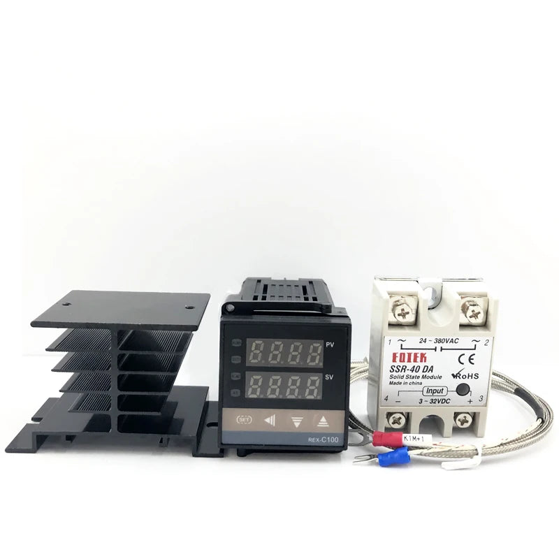 REX-C100 Digital PID Controller with SSR & K-Type Thermocouple