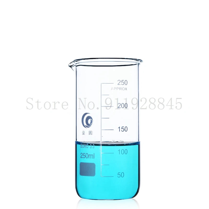 Tall Form Graduated Glass Beaker (Borosilicate)