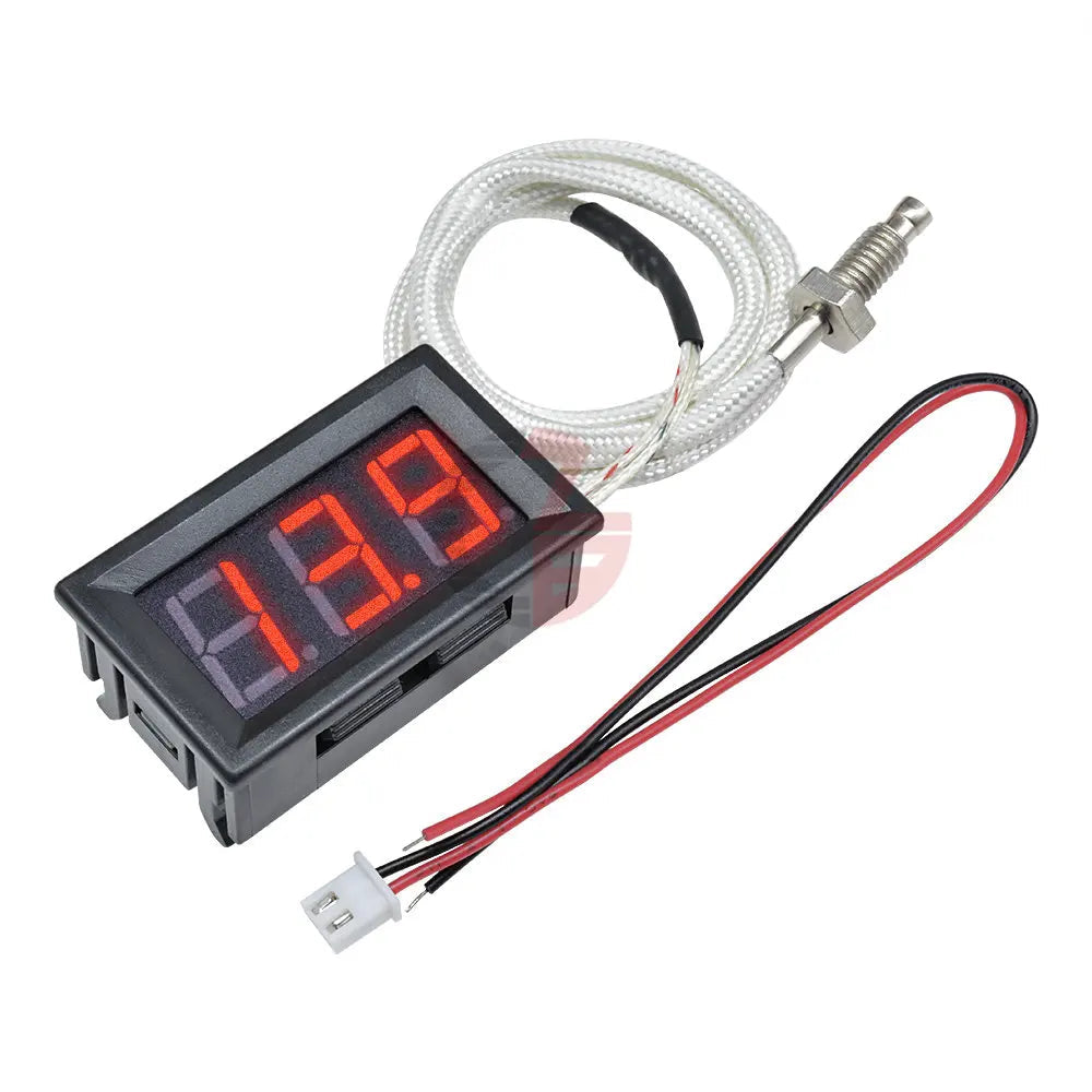 12V Digital K-Type M6 Thermocouple with Thermometer (800°C Max)