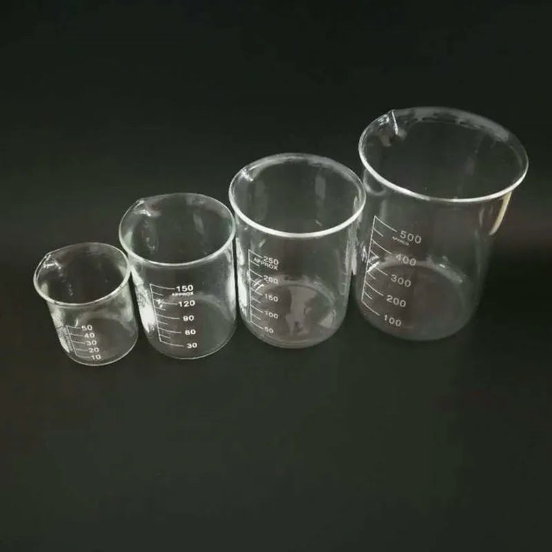 Lab Glass Beaker Set (4 Sizes)
