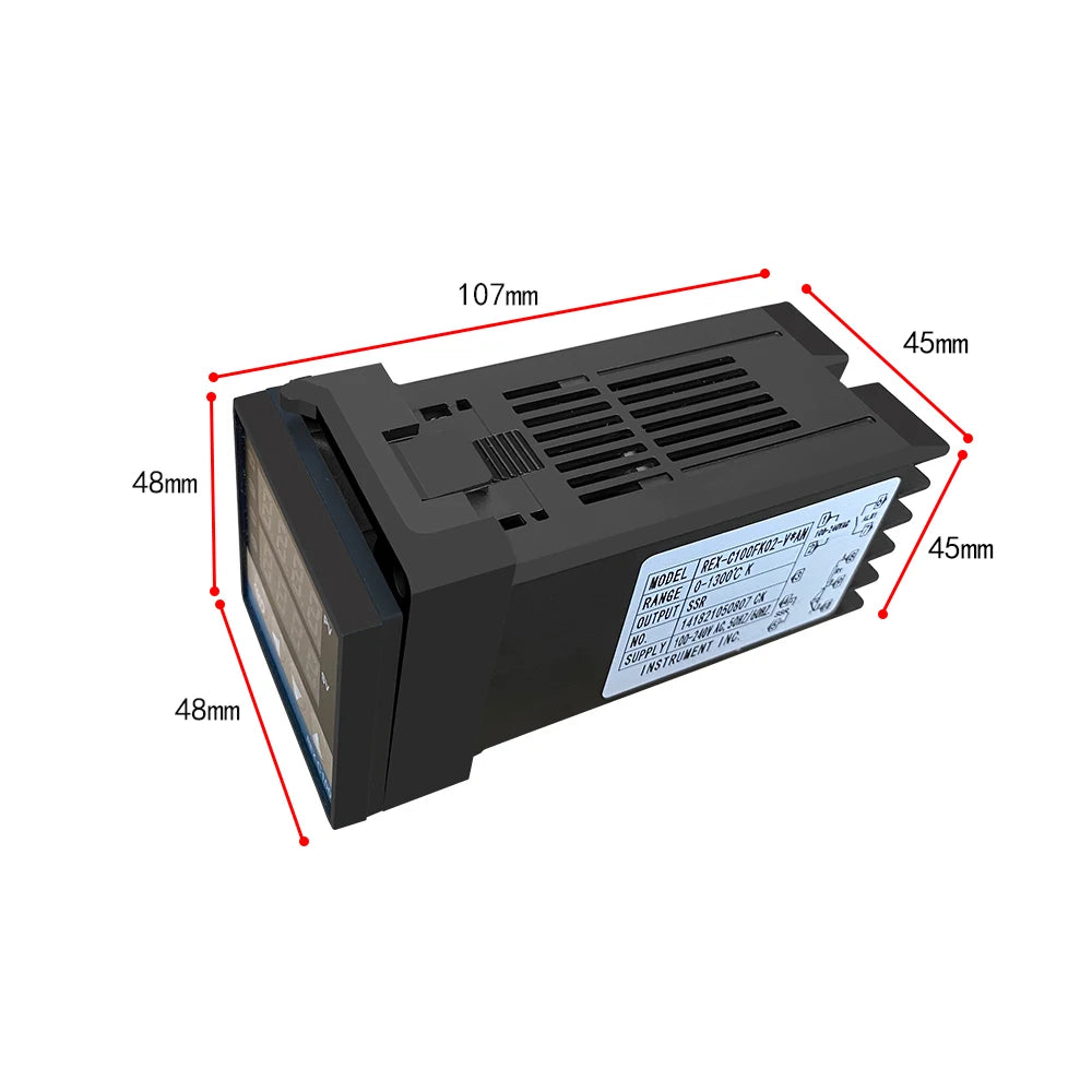REX-C100 Digital PID Controller with SSR & K-Type Thermocouple