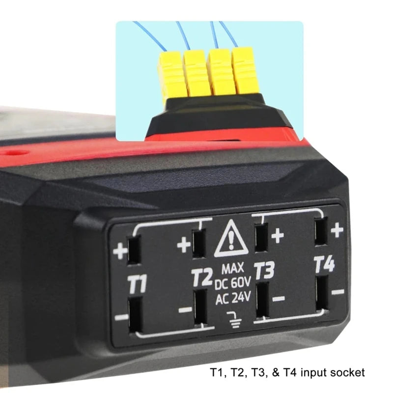 4-Channel K-Type Thermocouple Datalogger with Alarm