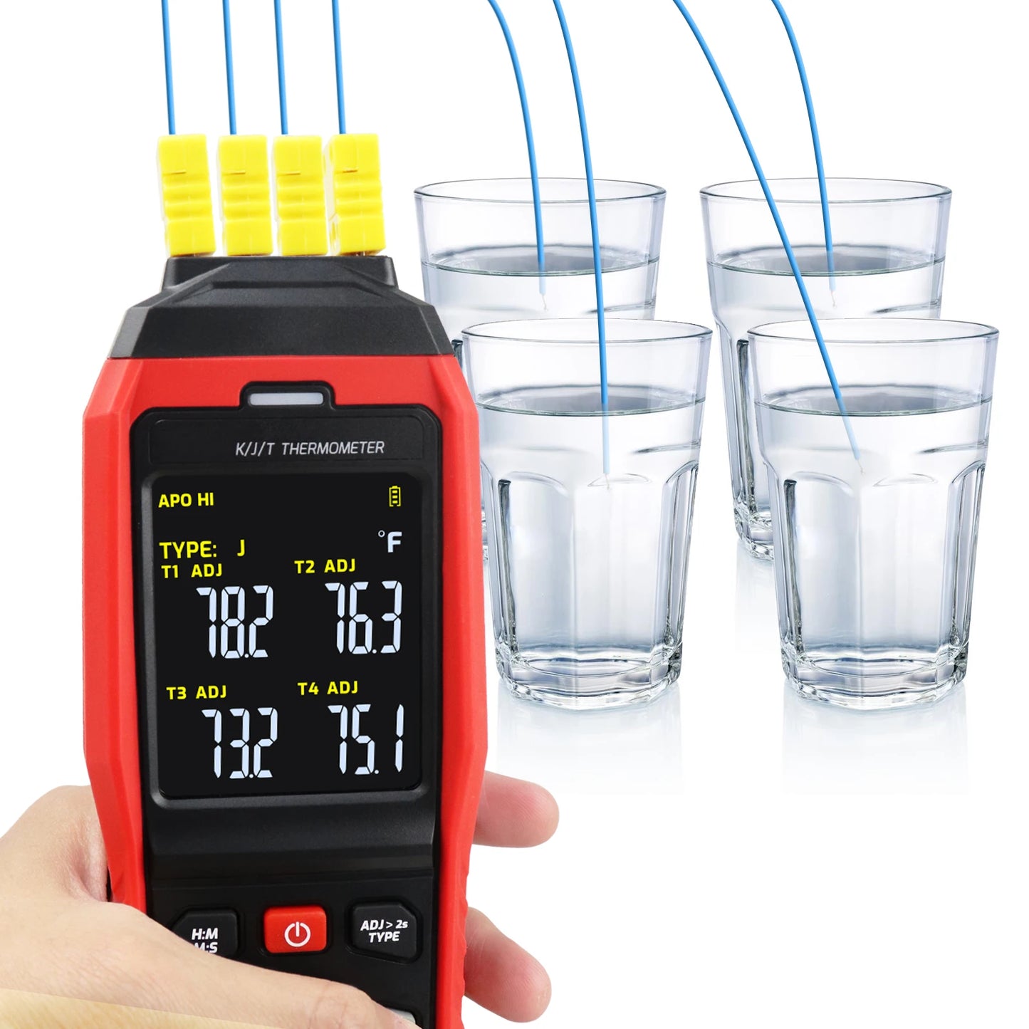 Real-Time 4-Channel Temp Datalogger (K/J/T)