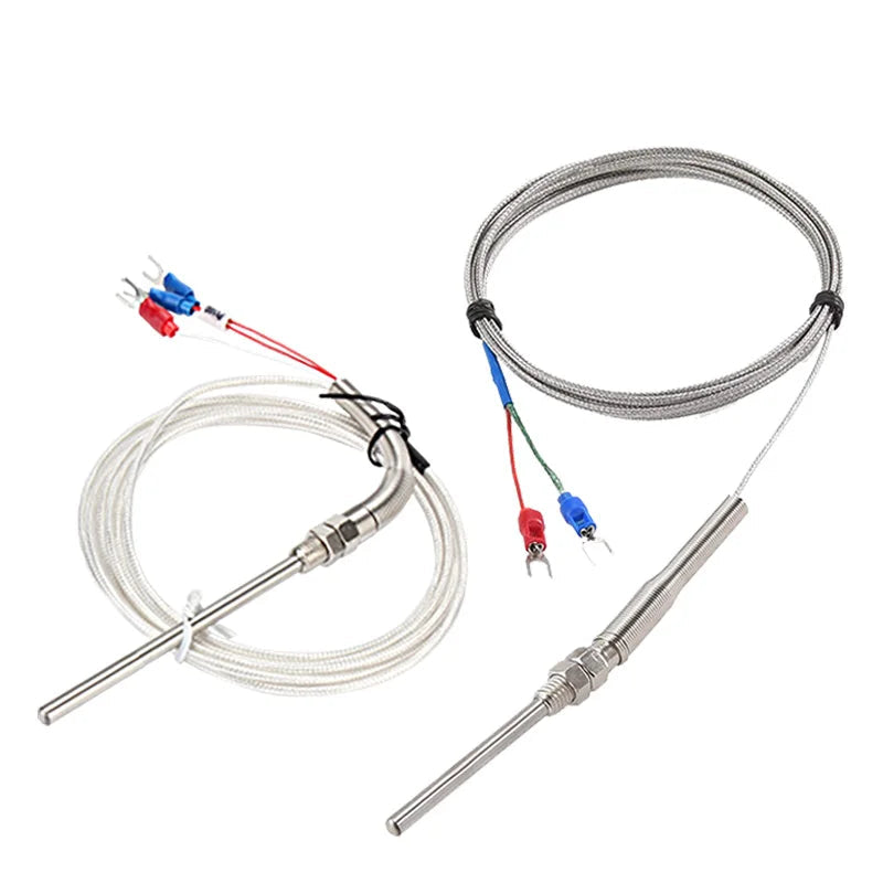 K type Thermocouple with Probe Screw Thread and Cable to Measure Temperature