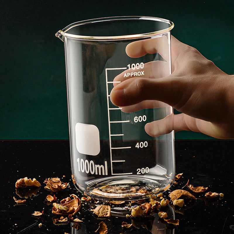High Borosilicate Clear Glass Measuring Cup (50/100/150/250/500/1000ml)