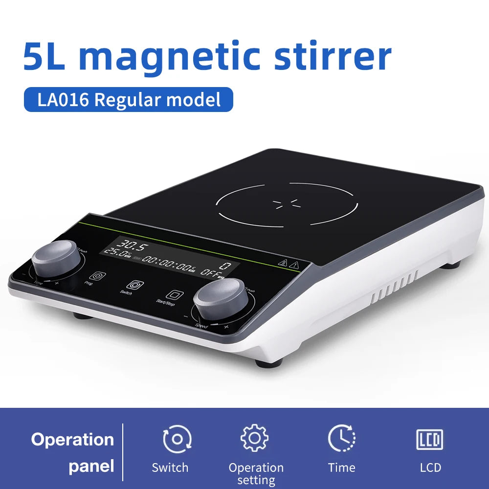 5L Magnetic Stirrer Hot Plate Heating Stirrer with LCD Display