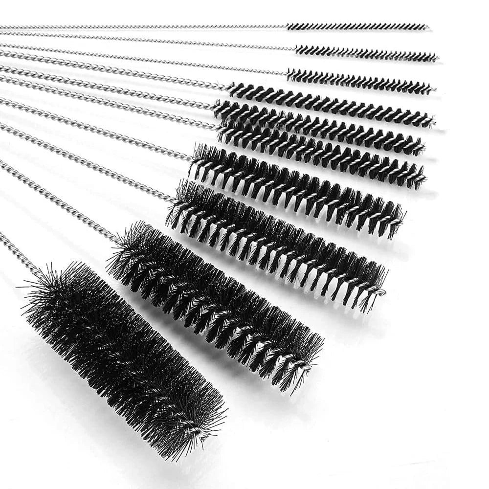 10-piece multi-functional nylon cleaning brush set