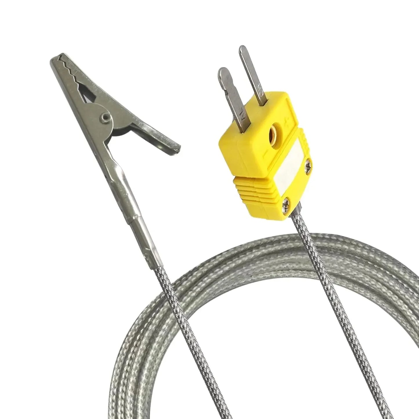 K-Type Thermocouple Probe with Alligator Clip