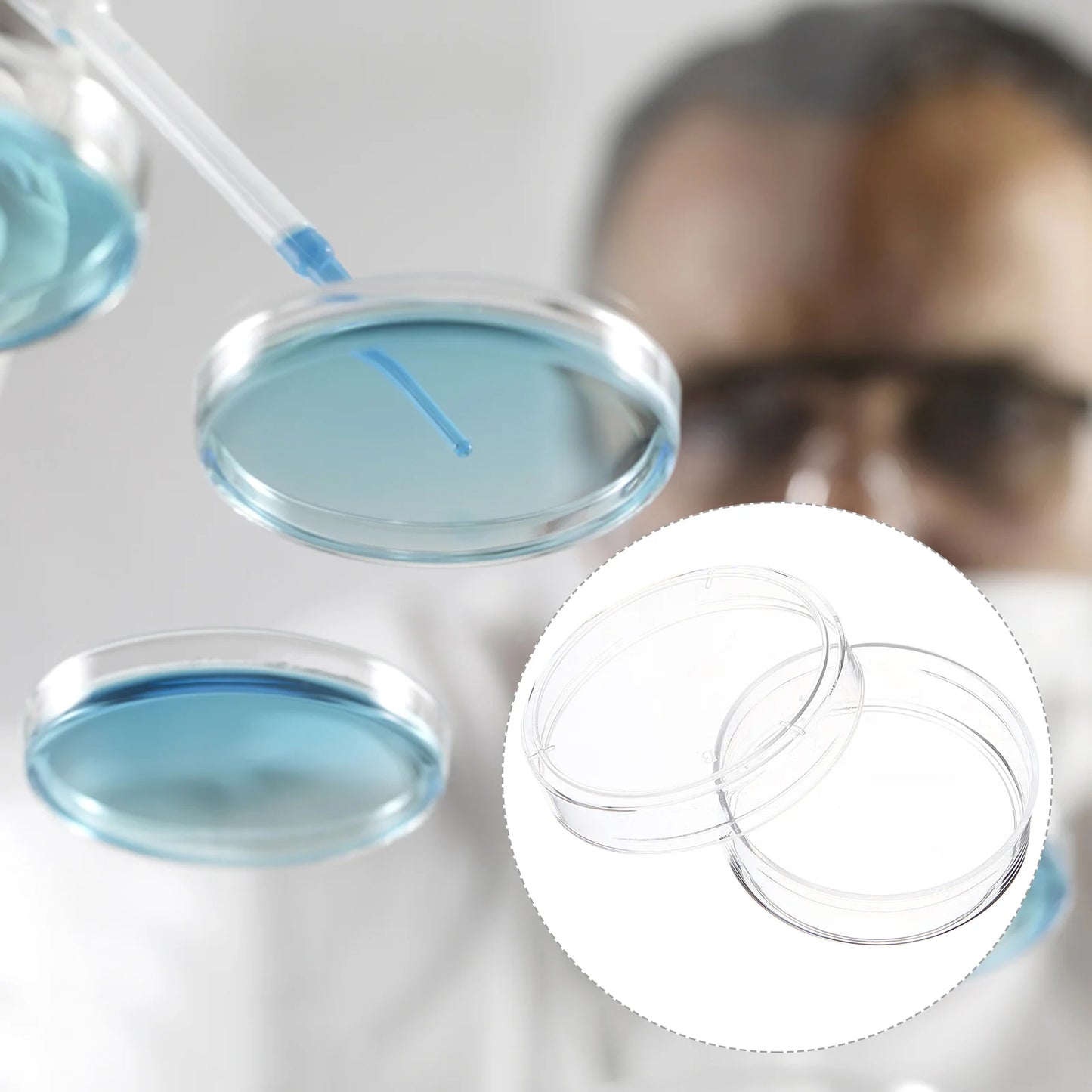 30 Petri Dishes (Plastic, with Lids)