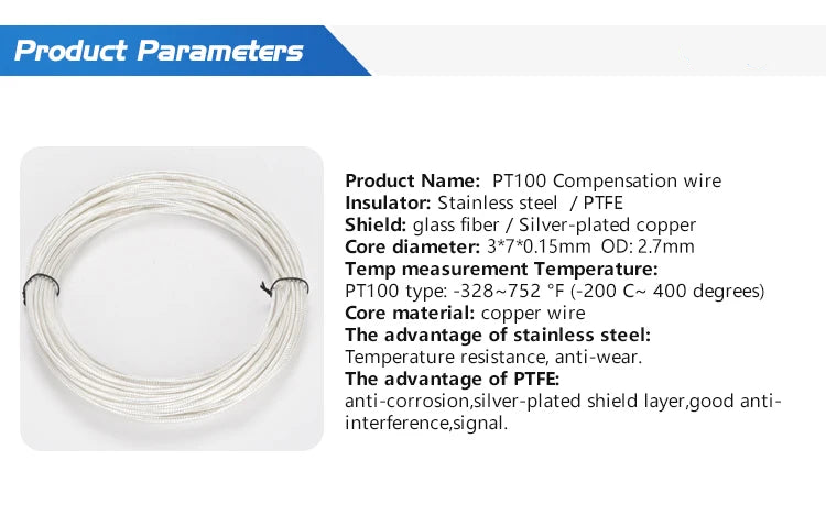 K type Thermocouple with Probe Screw Thread and Cable to Measure Temperature