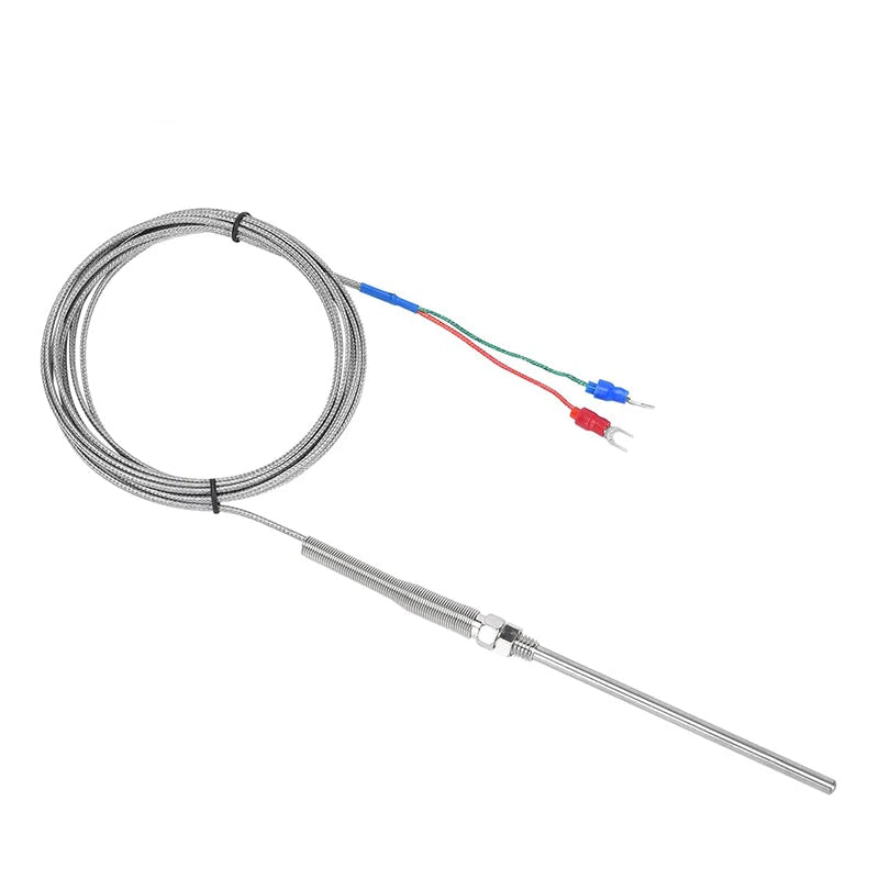 K type Thermocouple with Probe Screw Thread and Cable to Measure Temperature