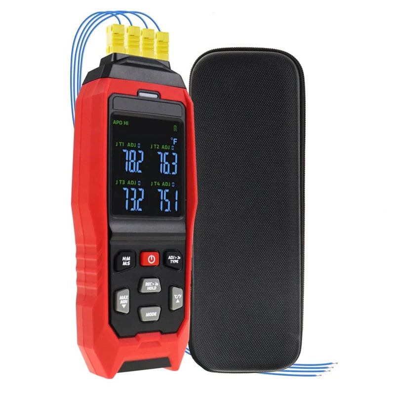 4-Channel K-Type Thermocouple Datalogger with Alarm