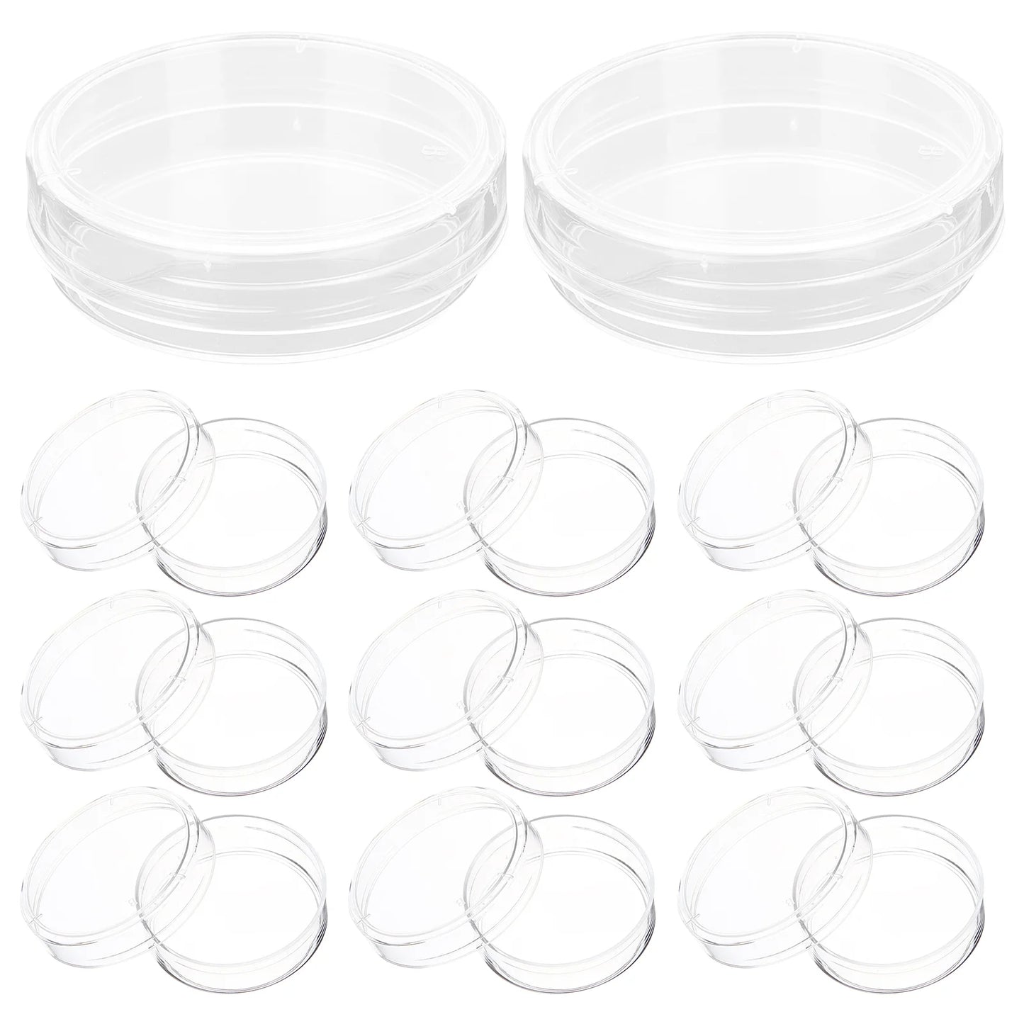 30 Petri Dishes (Plastic, with Lids)
