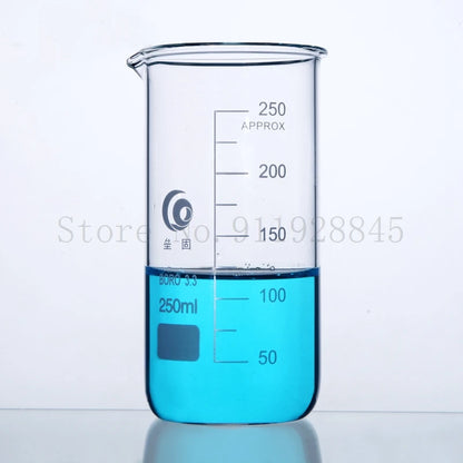 Tall Form Graduated Glass Beaker (Borosilicate)
