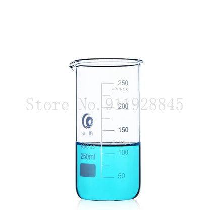 Tall Form Graduated Glass Beaker (Borosilicate)