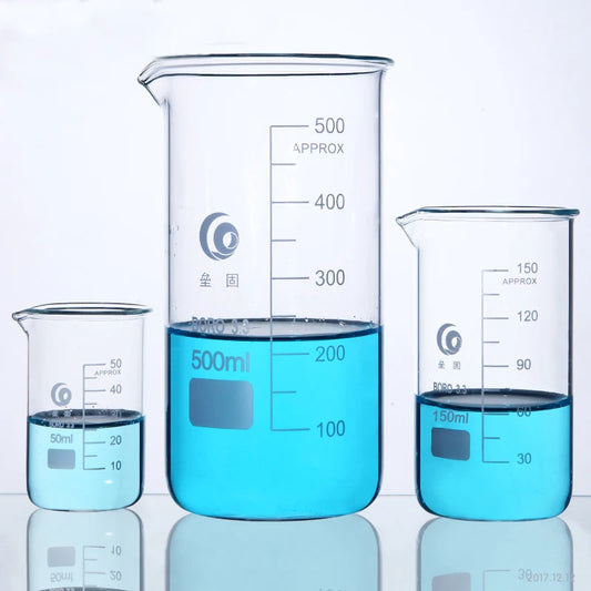 Tall Form Graduated Glass Beaker (Borosilicate)