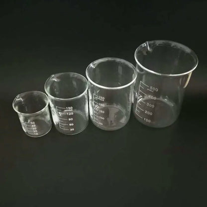 Lab Glass Beaker Set (4 Sizes)
