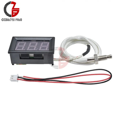 12V Digital K-Type M6 Thermocouple with Thermometer (800°C Max)