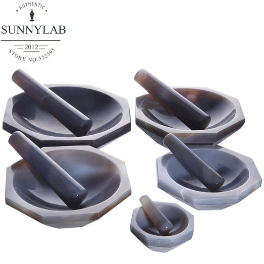 30mm To 130mm 1set Carnelian Mortar and Pestle