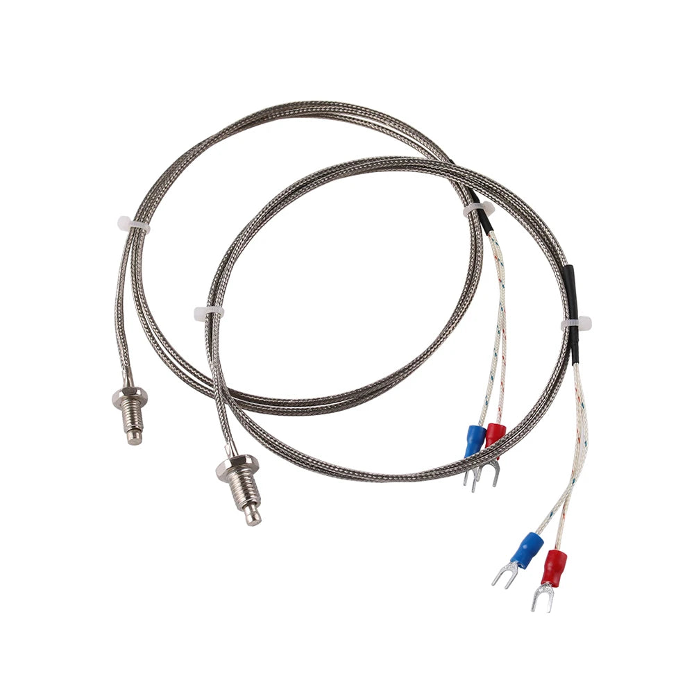 M6/M8 Threaded Temperature Sensor (K/E Type, 0.5-3M)