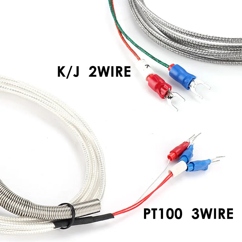 K type Thermocouple with Probe Screw Thread and Cable to Measure Temperature