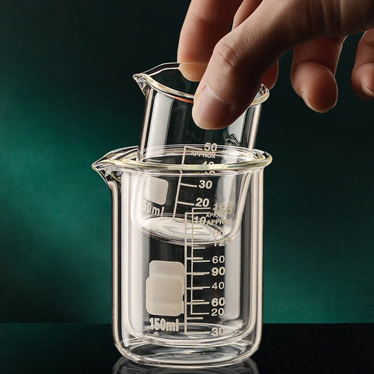 High Borosilicate Clear Glass Measuring Cup (50/100/150/250/500/1000ml)