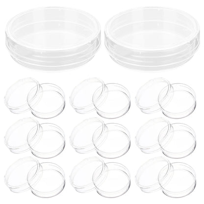 30 Petri Dishes (Plastic, with Lids)