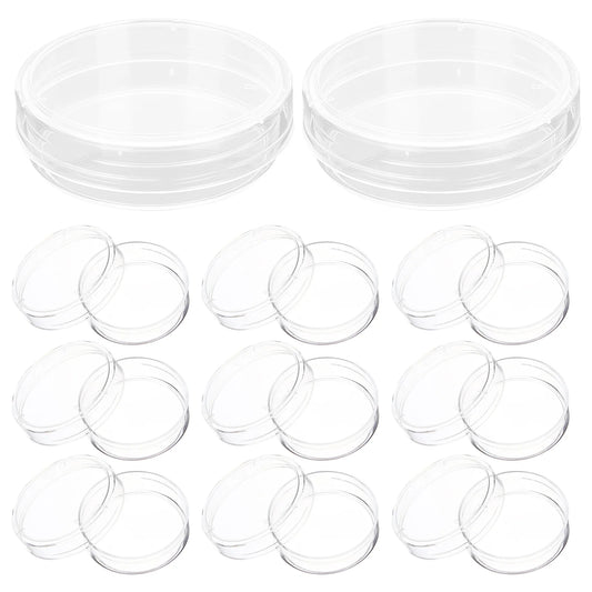 30 Petri Dishes (Plastic, with Lids)
