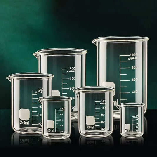 High Borosilicate Clear Glass Measuring Cup (50/100/150/250/500/1000ml)
